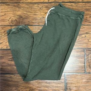 MONROW  Supersoft Sporty Sweats Joggers General Green Size Large